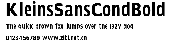 KleinsSansCondBold.ttf字體轉換器圖片