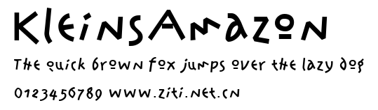 KleinsAmazon.ttf字體轉換器圖片