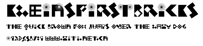 KleinsFirstBricks.ttf字體轉換器圖片
