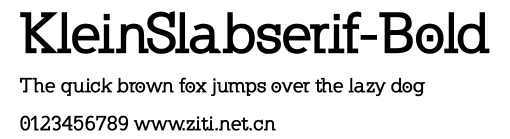 KleinSlabserif-Bold.ttf字體轉換器圖片