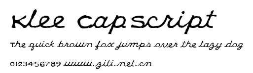 Klee CapScript.ttf字體轉換器圖片
