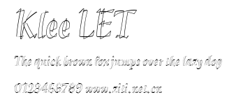 Klee LET.ttf字體轉換器圖片