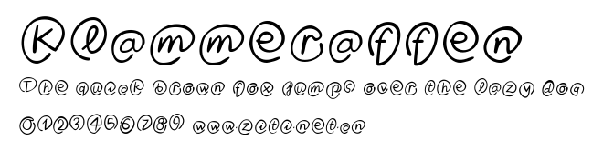 Klammeraffen.ttf字體轉換器圖片