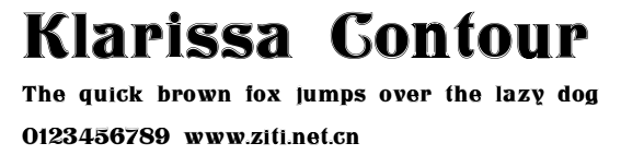 Klarissa Contour.ttf字體轉換器圖片