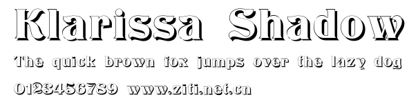 Klarissa Shadow.ttf字體轉換器圖片