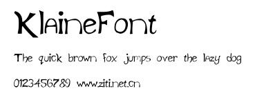 KlaineFont.ttf字體轉換器圖片