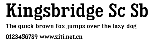 Kingsbridge Sc Sb.ttf字體轉換器圖片