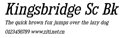 Kingsbridge Sc Bk.ttf字體轉換器圖片