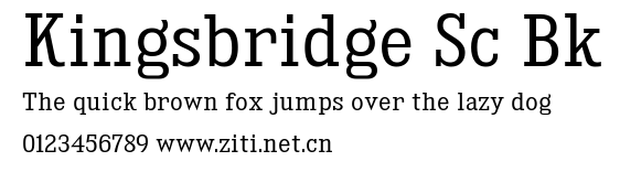 Kingsbridge Sc Bk.ttf字體轉換器圖片