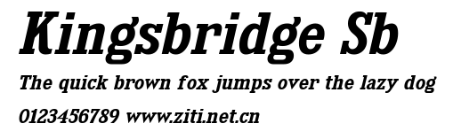 Kingsbridge Sb.ttf字體轉換器圖片