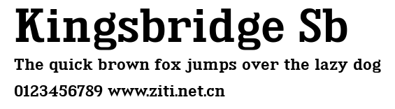 Kingsbridge Sb.ttf字體轉換器圖片
