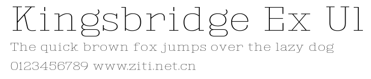 Kingsbridge Ex Ul.ttf字體轉換器圖片