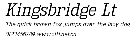 Kingsbridge Lt.ttf字體轉換器圖片