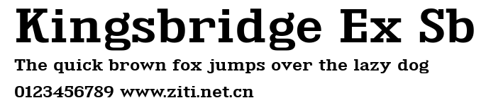 Kingsbridge Ex Sb.ttf字體轉換器圖片