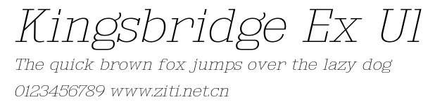 Kingsbridge Ex Ul.ttf字體轉換器圖片