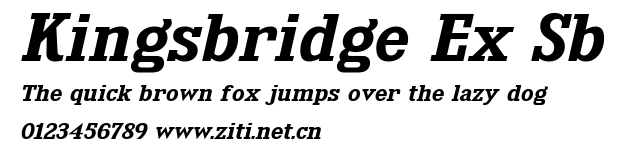 Kingsbridge Ex Sb.ttf字體轉換器圖片