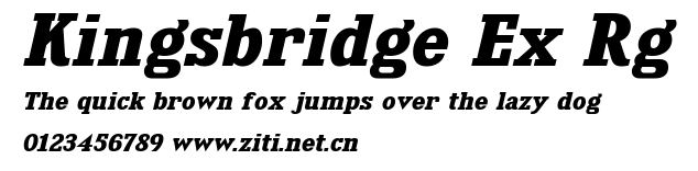 Kingsbridge Ex Rg.ttf字體轉換器圖片