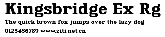 Kingsbridge Ex Rg.ttf字體轉換器圖片