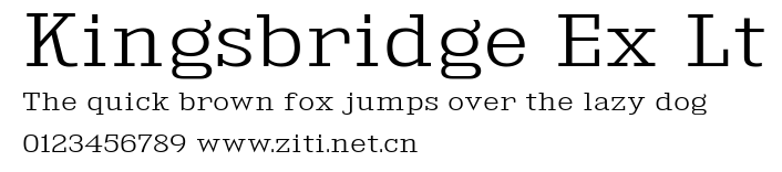 Kingsbridge Ex Lt.ttf字體轉換器圖片