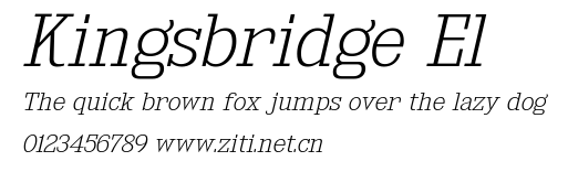Kingsbridge El.ttf字體轉換器圖片