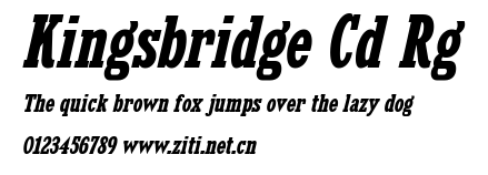 Kingsbridge Cd Rg.ttf字體轉換器圖片