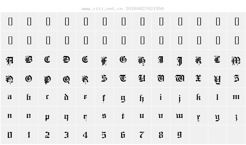 字符映射圖