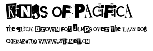 Kings of Pacifica.ttf字體轉換器圖片
