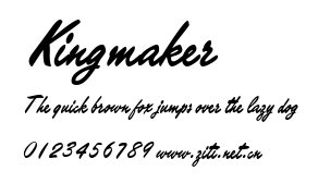 Kingmaker.ttf字體轉換器圖片