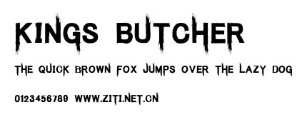 Kings Butcher.ttf字體轉換器圖片
