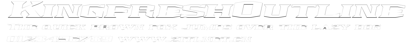 KingfreshOutline.ttf字體轉換器圖片
