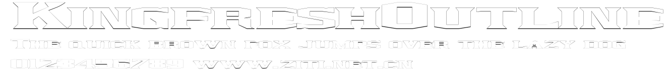 KingfreshOutline.ttf字體轉換器圖片