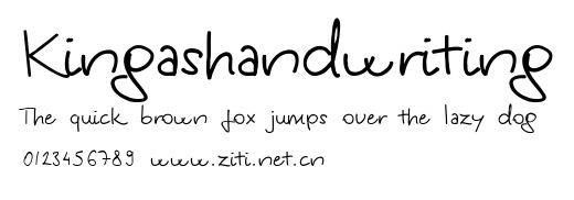 Kingashandwriting.ttf字體轉換器圖片