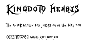 Kingdom Hearts.ttf字體轉換器圖片