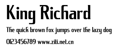 King Richard.ttf字體轉換器圖片