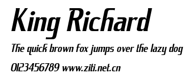 King Richard.ttf字體轉換器圖片
