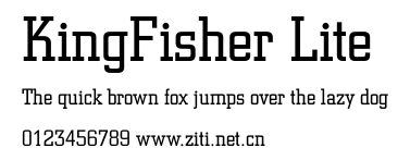 KingFisher Lite.ttf字體轉換器圖片