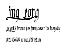 King Georg.otf字體轉換器圖片