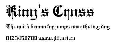 King's Cross.ttf字體轉換器圖片