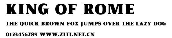 King of Rome.ttf字體轉換器圖片