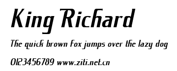 King Richard.ttf字體轉換器圖片