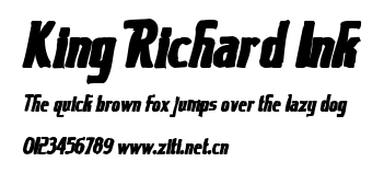 King Richard Ink.ttf字體轉換器圖片