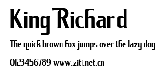 King Richard.ttf字體轉換器圖片