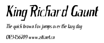 King Richard Gaunt.ttf字體轉換器圖片
