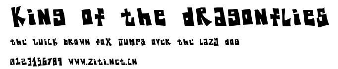 King Of The Dragonflies.ttf字體轉換器圖片