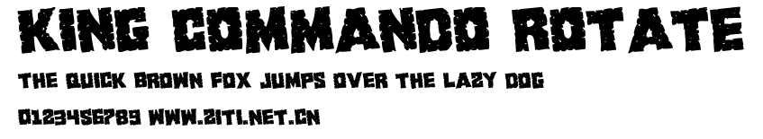 King Commando Rotate.ttf字體轉換器圖片