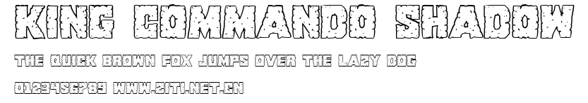 King Commando Shadow.ttf字體轉換器圖片