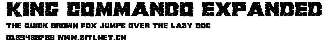King Commando Expanded.ttf字體轉換器圖片