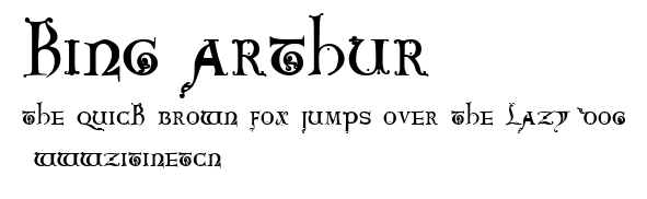 King Arthur.ttf字體轉換器圖片