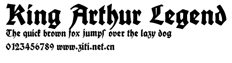 King Arthur Legend.ttf字體轉換器圖片