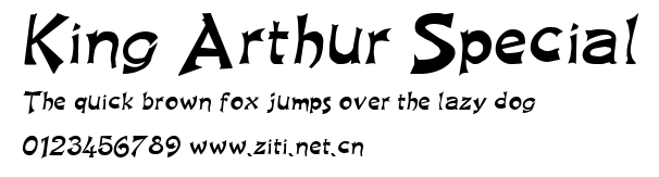 King Arthur Special.ttf字體轉換器圖片